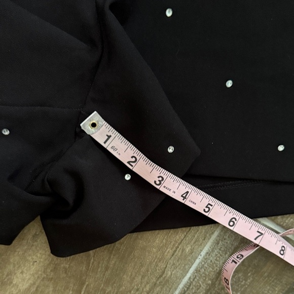 Express High Waist Black GLAM Shorts with Rhinestone Accents - Picture 8 of 11